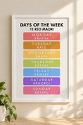 Days of the Week Printable A3 Poster - Te Reo Maori