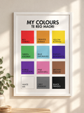 My Colours Printable A3 Poster - Te Reo Maori