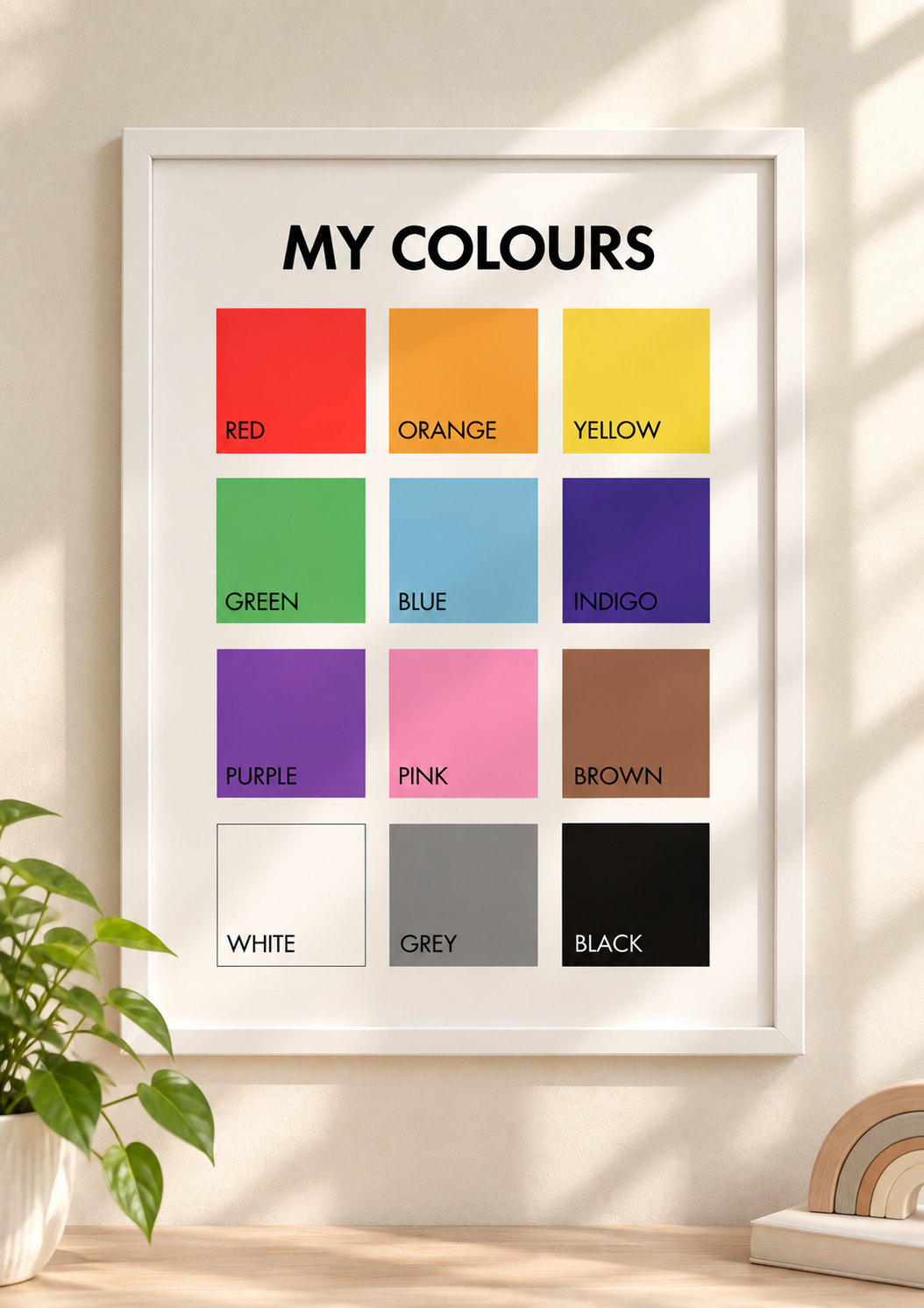 My Colours A3 Printable Poster