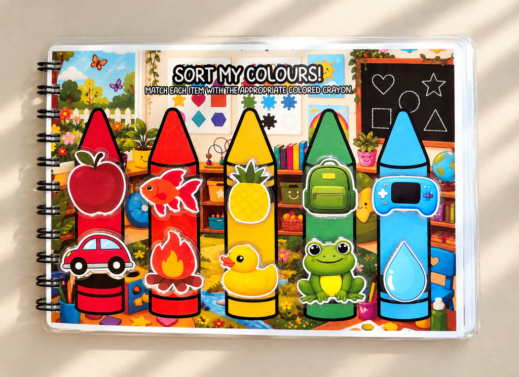 Shapes & Colours Busy Book (Velcro)