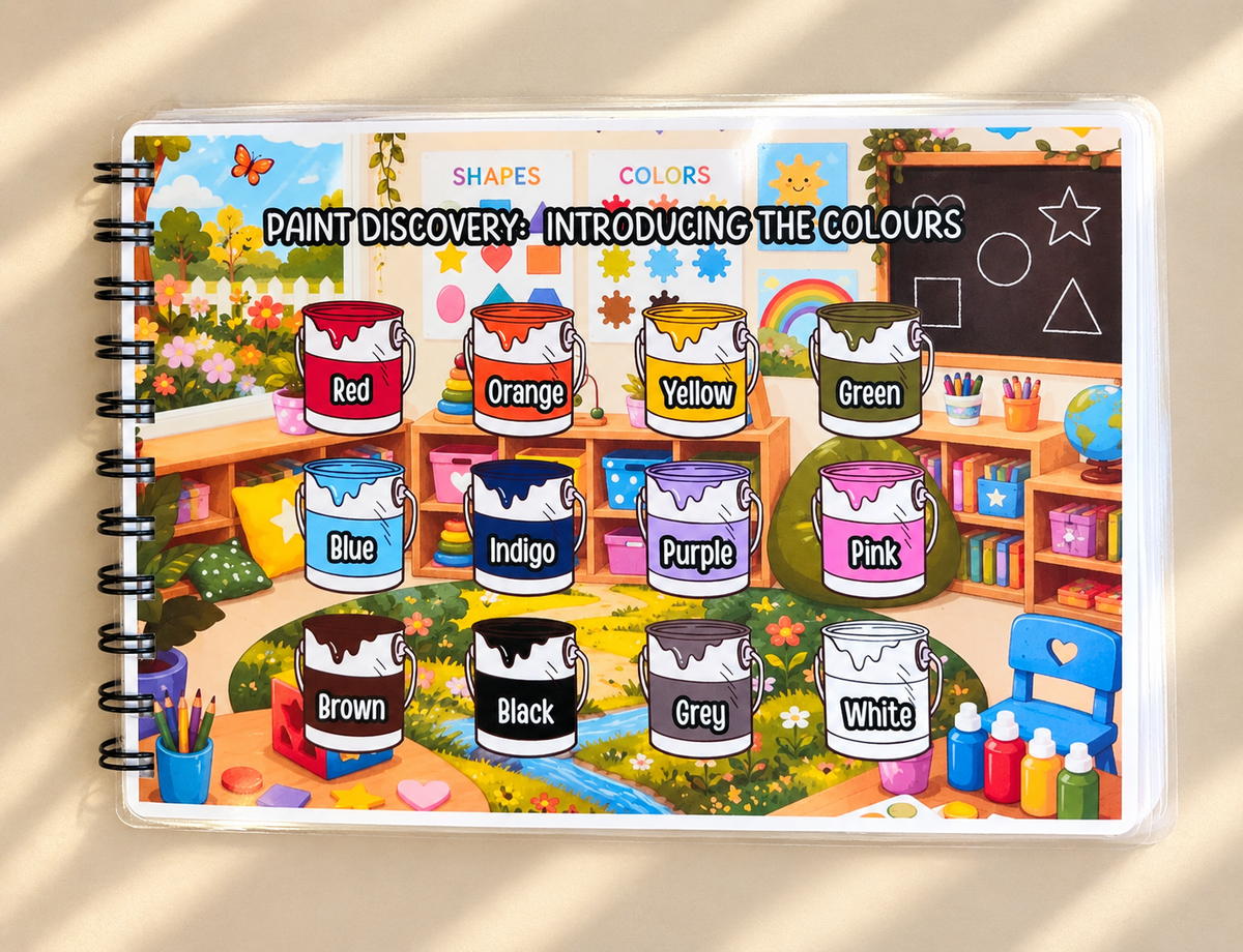 Shapes & Colours Busy Book (Velcro)