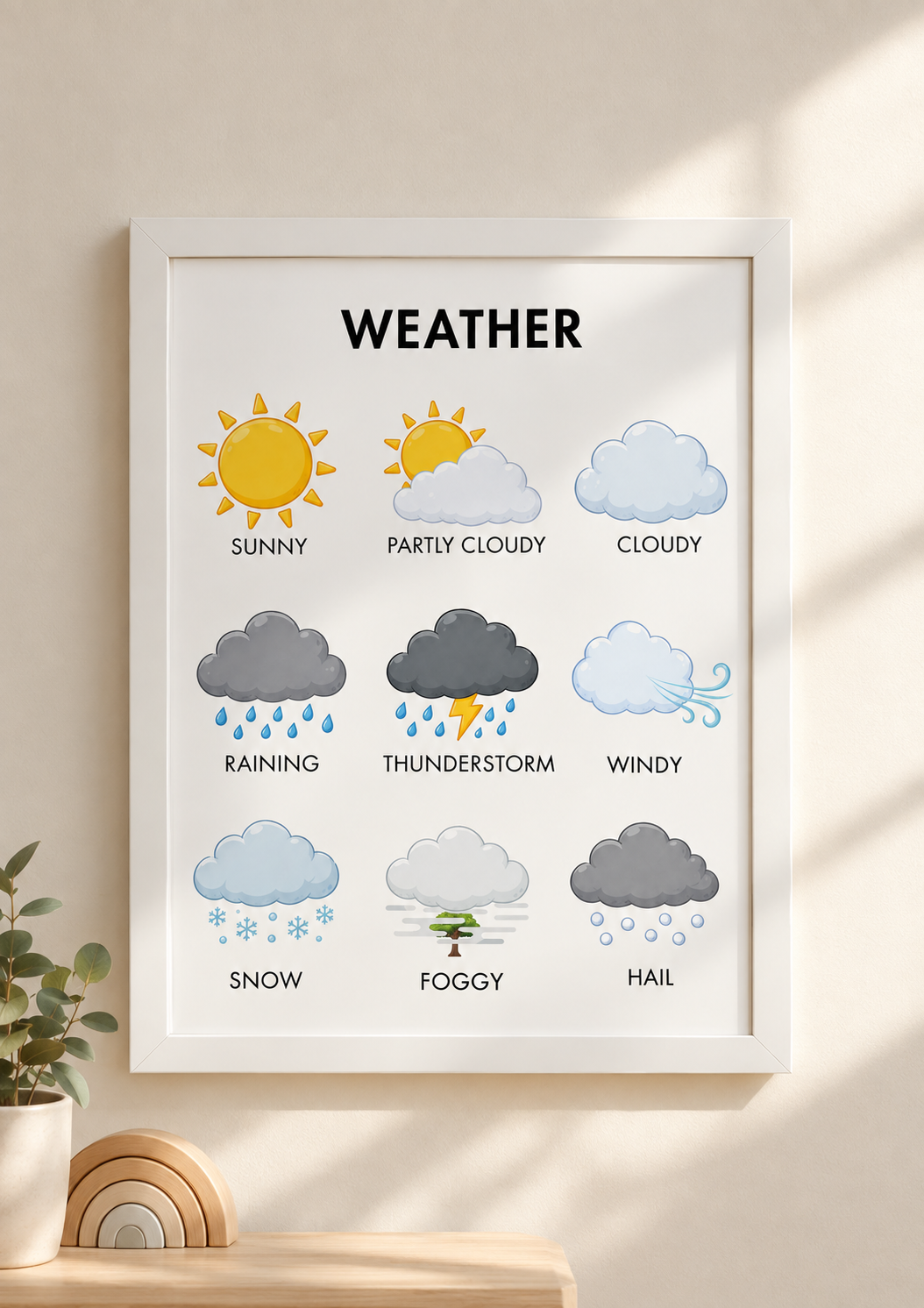 Weather Printable A3 Poster