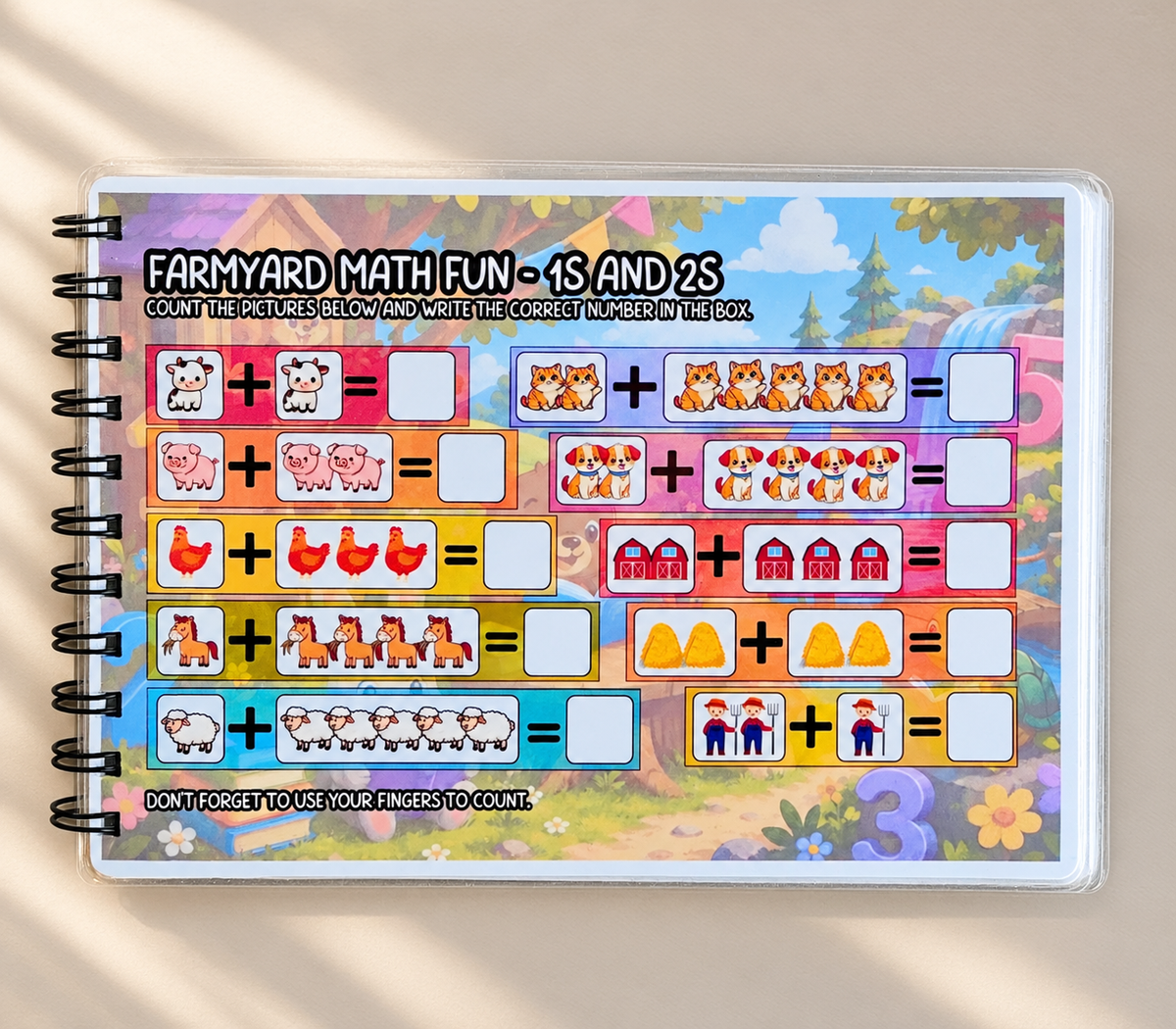 Numbers, Addition and Subtraction Busy Book (Velcro)
