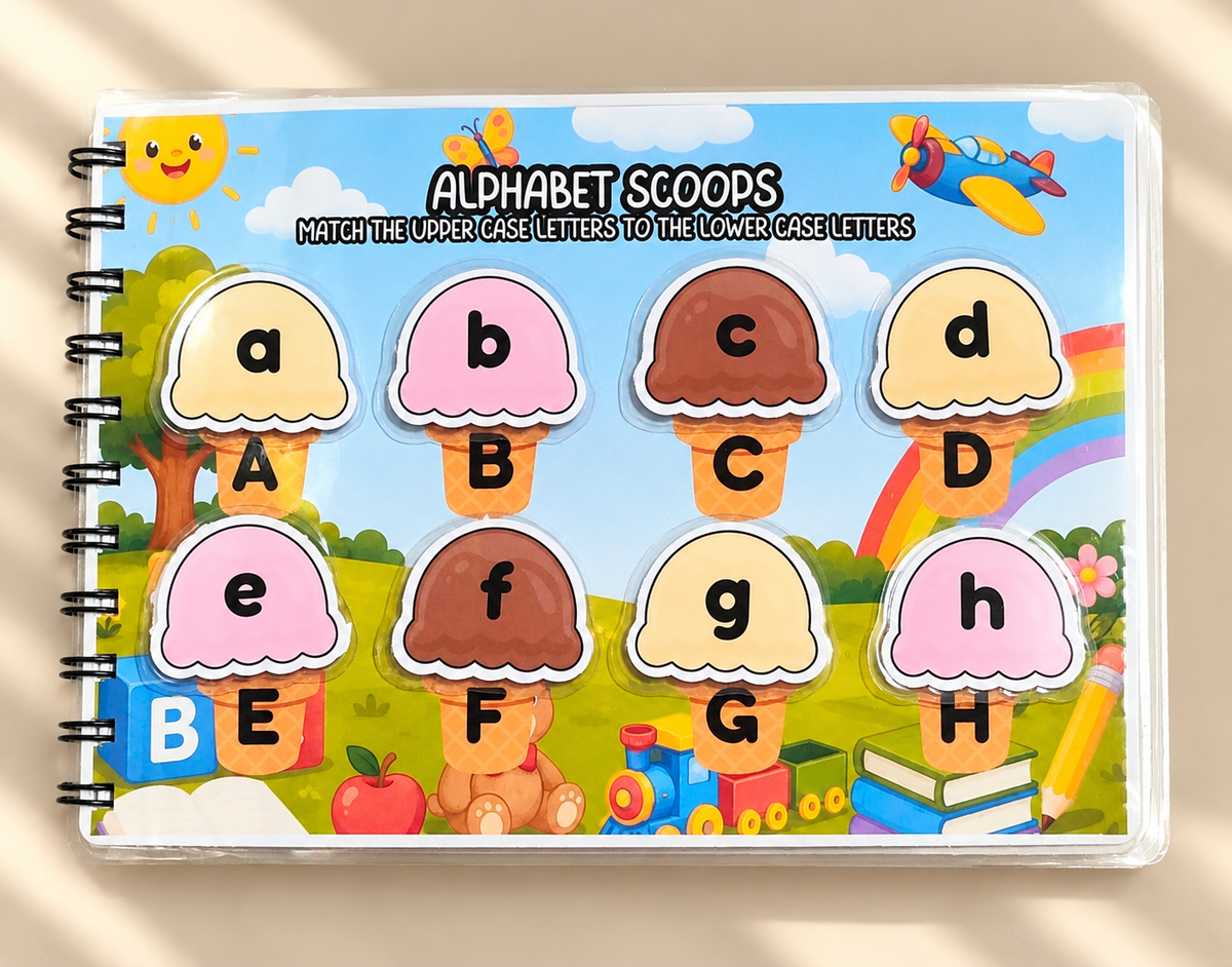 Letters & Small Words Busy Book (Velcro)