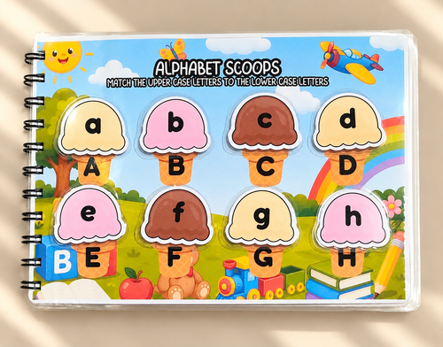 Letters & Small Words Busy Book (Velcro)